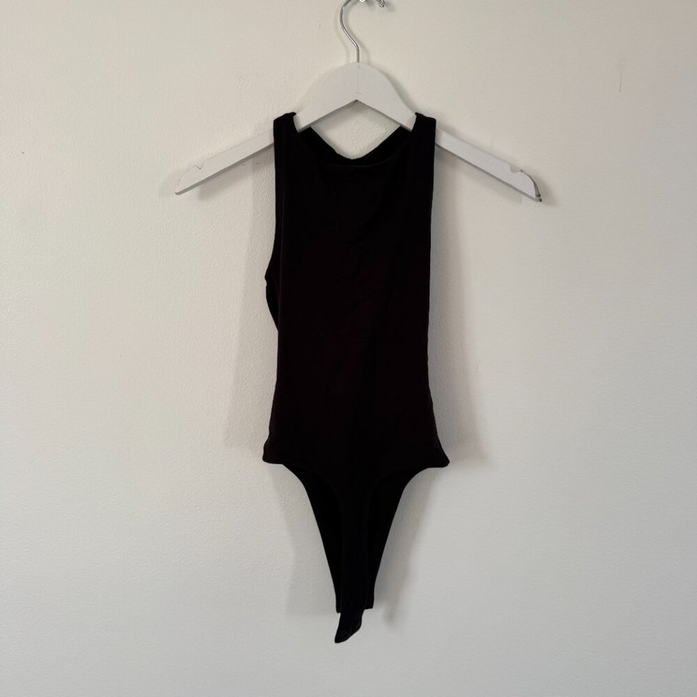 KHY Black Pierced Halter Bodysuit New With Tags - Picture 3 of 5